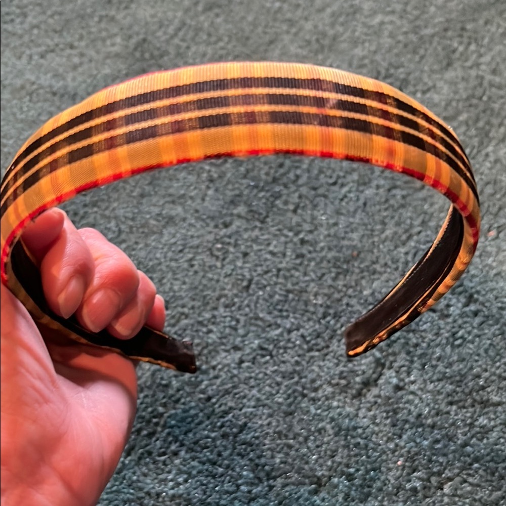 Dotty Smith Plaid Yellow and Black Headband